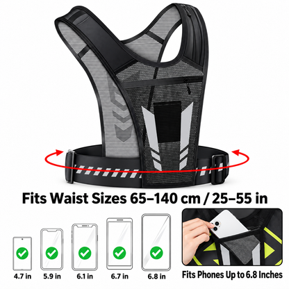 CROSIAX AeroRun™️ Multi-Pocket Reflective Vest