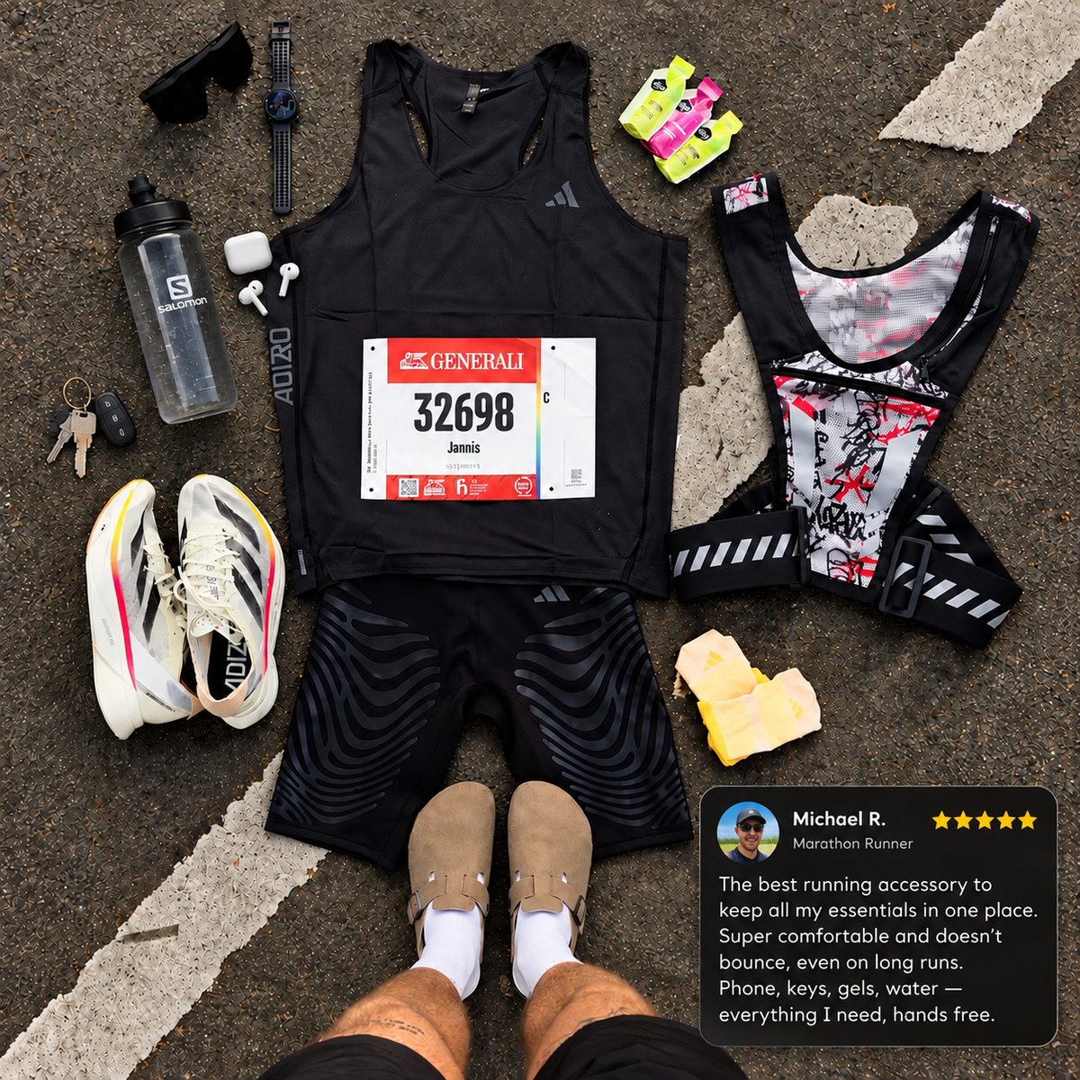CROSIAX AeroRun™️ Multi-Pocket Reflective Vest