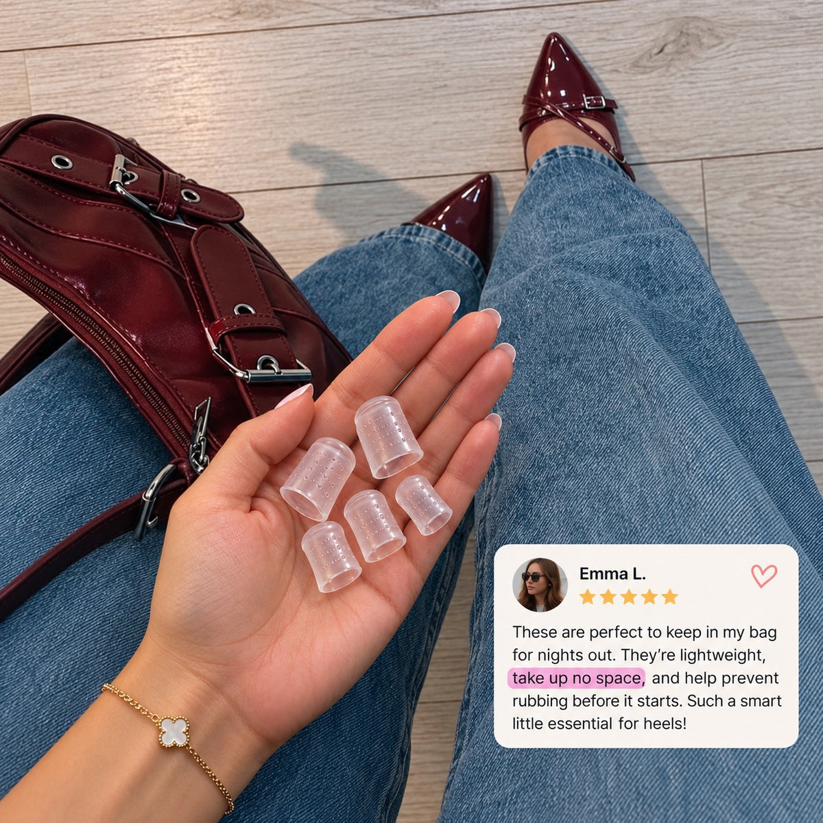 CROSIAX HeelGuard™ - Gel Toe Protectors