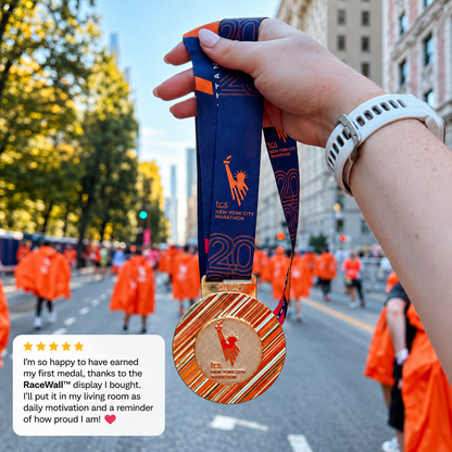 CROSIAX RaceWall™ – Medal & Bib Display